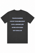 Mazal State of Mind Tee- Charcoal